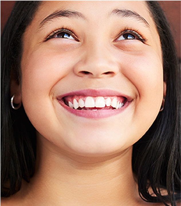 Girl smiling